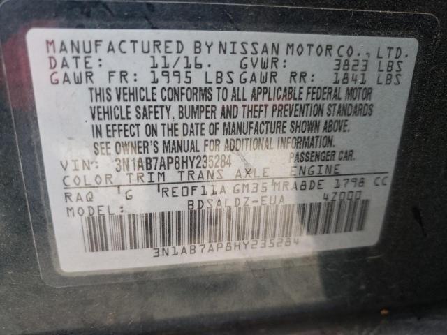 Photo 12 VIN: 3N1AB7AP8HY235284 - NISSAN SENTRA 