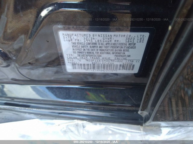 Photo 8 VIN: 3N1AB7AP8HY247094 - NISSAN SENTRA 