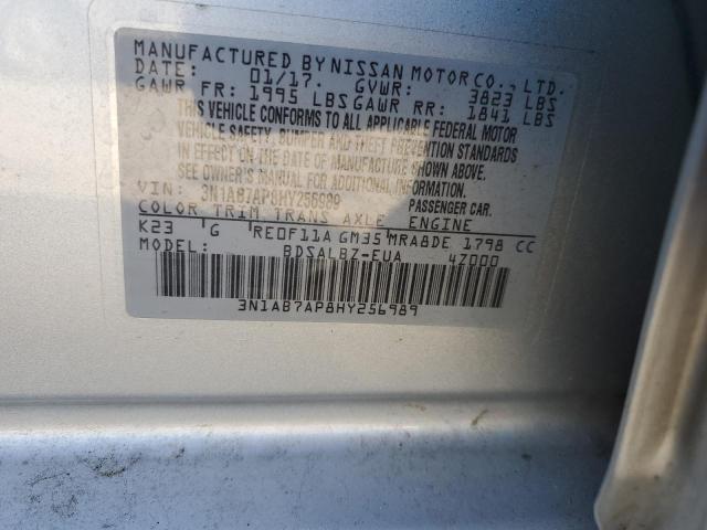 Photo 9 VIN: 3N1AB7AP8HY256989 - NISSAN SENTRA S 