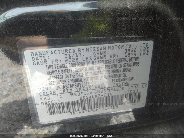 Photo 8 VIN: 3N1AB7AP8HY264509 - NISSAN SENTRA 