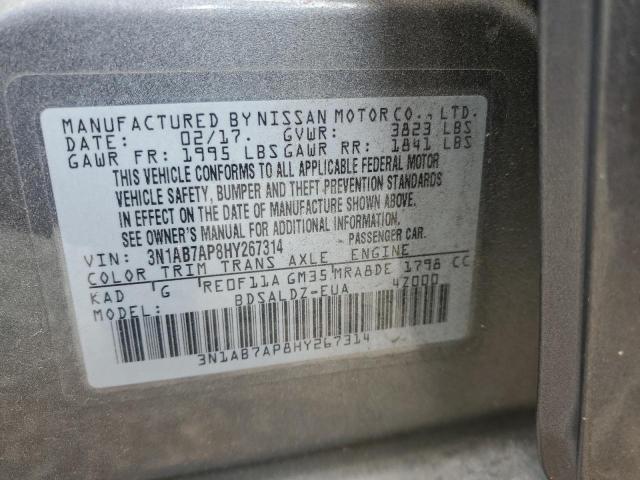 Photo 12 VIN: 3N1AB7AP8HY267314 - NISSAN SENTRA 