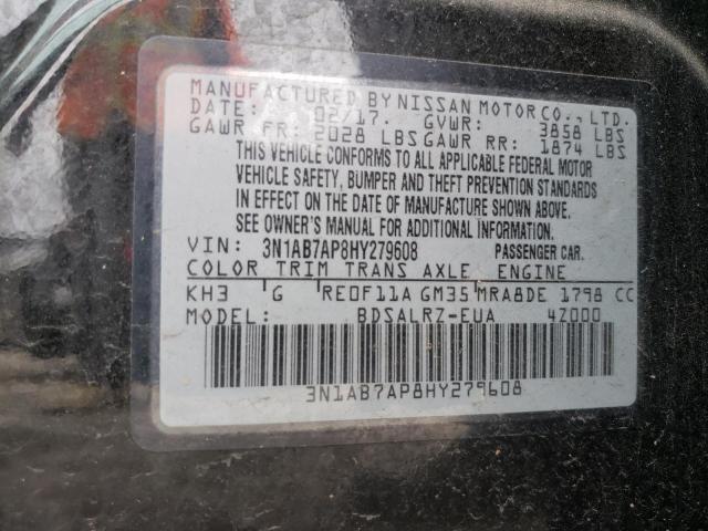 Photo 11 VIN: 3N1AB7AP8HY279608 - NISSAN SENTRA S 