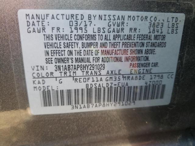 Photo 9 VIN: 3N1AB7AP8HY291029 - NISSAN SENTRA S 