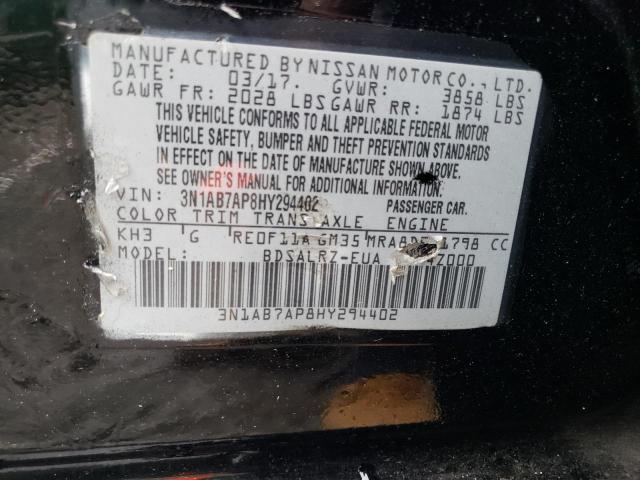 Photo 11 VIN: 3N1AB7AP8HY294402 - NISSAN SENTRA S 