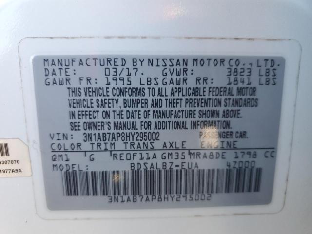 Photo 11 VIN: 3N1AB7AP8HY295002 - NISSAN SENTRA S 