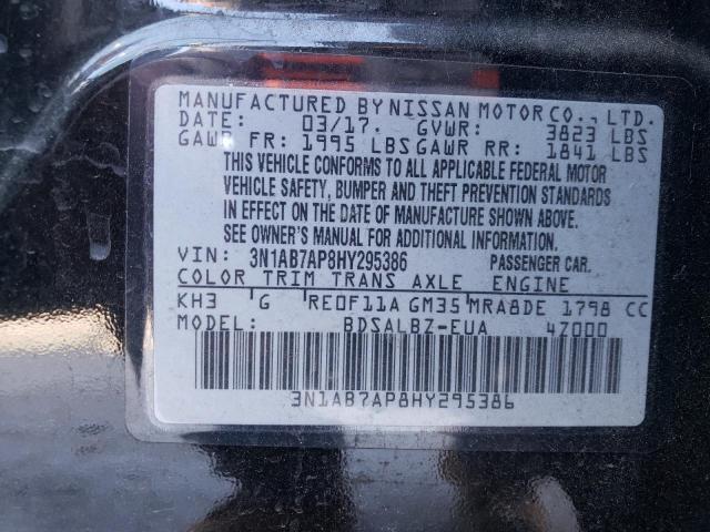 Photo 11 VIN: 3N1AB7AP8HY295386 - NISSAN SENTRA 