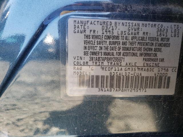 Photo 11 VIN: 3N1AB7AP8HY295971 - NISSAN SENTRA S 