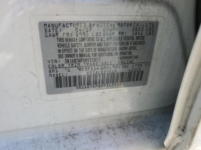 Photo 9 VIN: 3N1AB7AP8HY313417 - NISSAN SENTRA S 