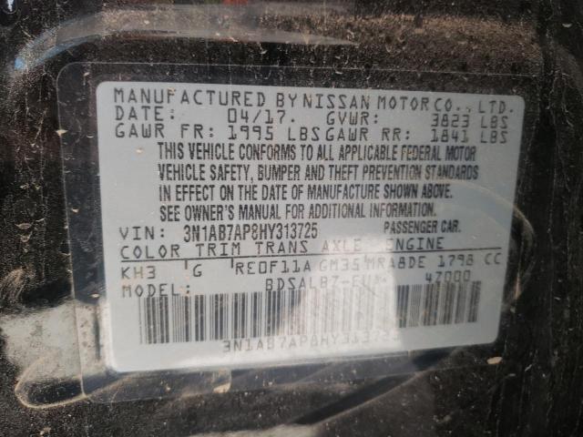 Photo 9 VIN: 3N1AB7AP8HY313725 - NISSAN SENTRA S 