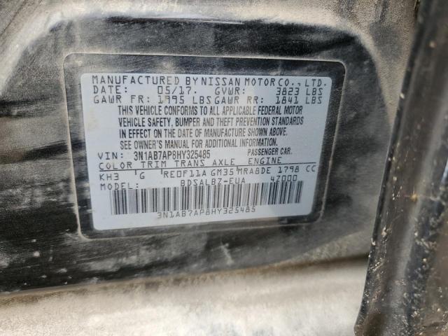 Photo 12 VIN: 3N1AB7AP8HY325485 - NISSAN SENTRA S 