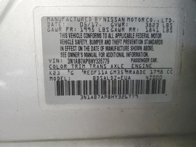 Photo 12 VIN: 3N1AB7AP8HY326779 - NISSAN SENTRA 