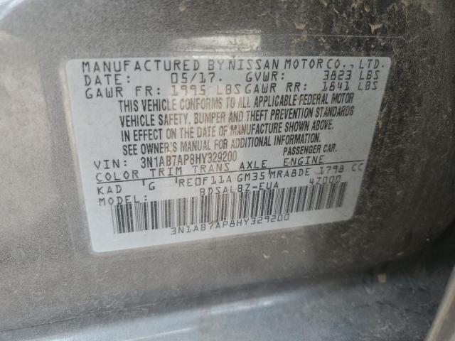 Photo 11 VIN: 3N1AB7AP8HY329200 - NISSAN SENTRA S 