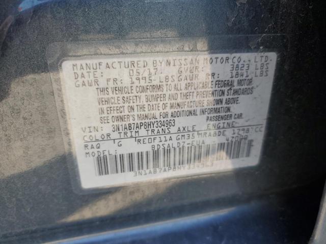 Photo 12 VIN: 3N1AB7AP8HY334963 - NISSAN SENTRA S 