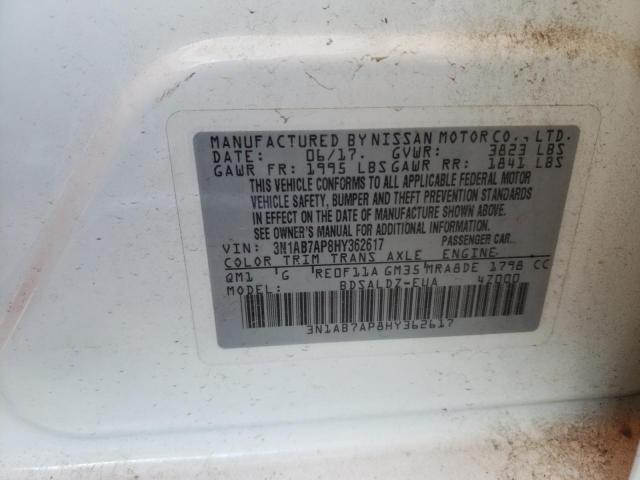 Photo 12 VIN: 3N1AB7AP8HY362617 - NISSAN SENTRA 