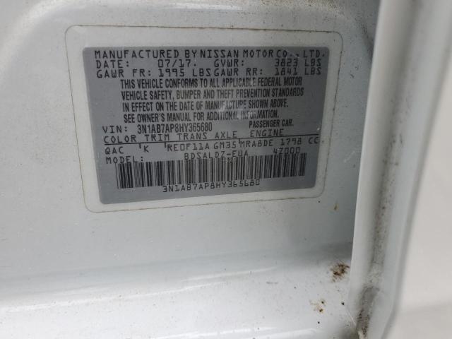 Photo 12 VIN: 3N1AB7AP8HY365680 - NISSAN SENTRA S 