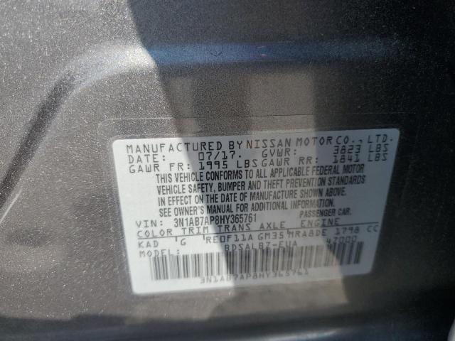 Photo 11 VIN: 3N1AB7AP8HY365761 - NISSAN SENTRA S 