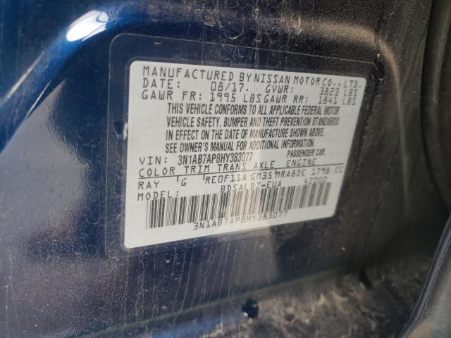 Photo 9 VIN: 3N1AB7AP8HY383077 - NISSAN SENTRA S 