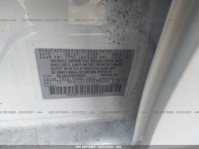 Photo 8 VIN: 3N1AB7AP8HY384634 - NISSAN SENTRA 