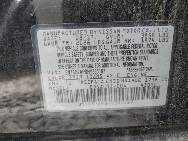 Photo 11 VIN: 3N1AB7AP8HY386187 - NISSAN SENTRA S 