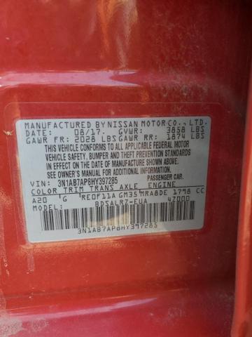 Photo 11 VIN: 3N1AB7AP8HY397285 - NISSAN SENTRA 