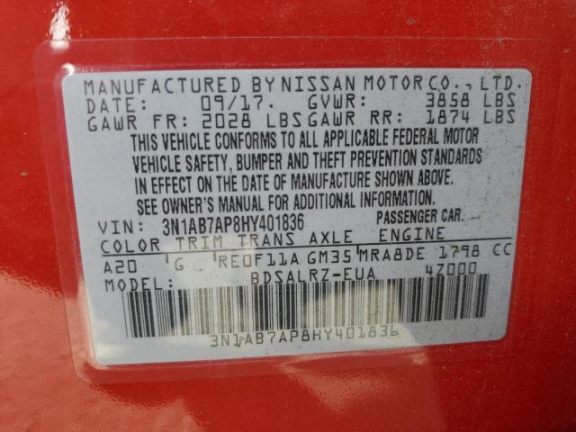 Photo 11 VIN: 3N1AB7AP8HY401836 - NISSAN SENTRA 