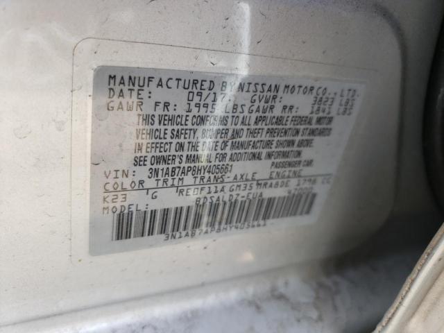 Photo 9 VIN: 3N1AB7AP8HY405661 - NISSAN SENTRA S 