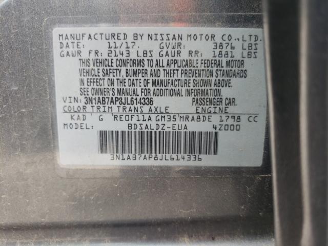 Photo 9 VIN: 3N1AB7AP8JL614336 - NISSAN SENTRA S 