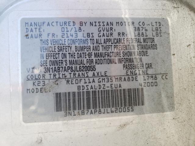 Photo 9 VIN: 3N1AB7AP8JL620055 - NISSAN SENTRA S 