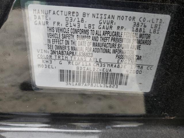 Photo 9 VIN: 3N1AB7AP8JL636823 - NISSAN SENTRA S 