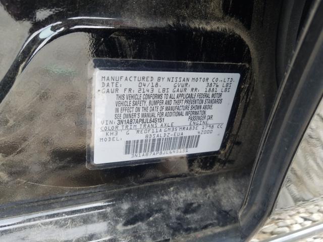 Photo 9 VIN: 3N1AB7AP8JL645151 - NISSAN SENTRA S 