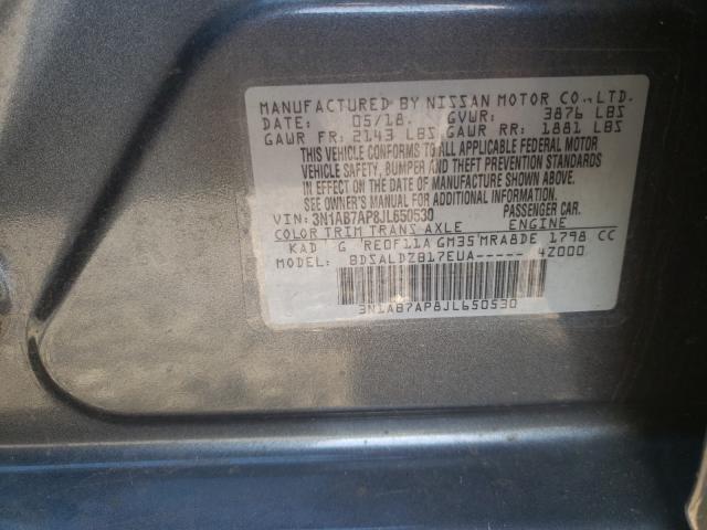 Photo 9 VIN: 3N1AB7AP8JL650530 - NISSAN SENTRA S 