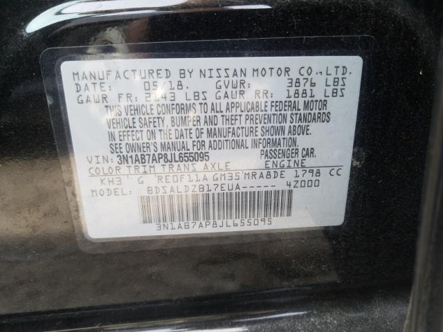 Photo 9 VIN: 3N1AB7AP8JL655095 - NISSAN SENTRA S 