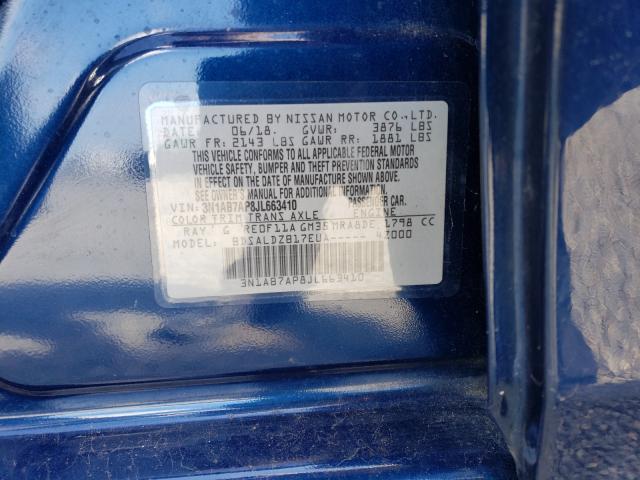 Photo 9 VIN: 3N1AB7AP8JL663410 - NISSAN SENTRA S 