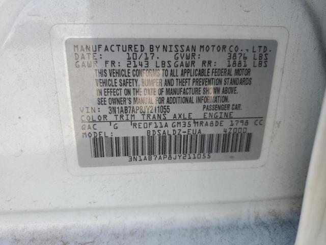 Photo 11 VIN: 3N1AB7AP8JY211055 - NISSAN SENTRA S 