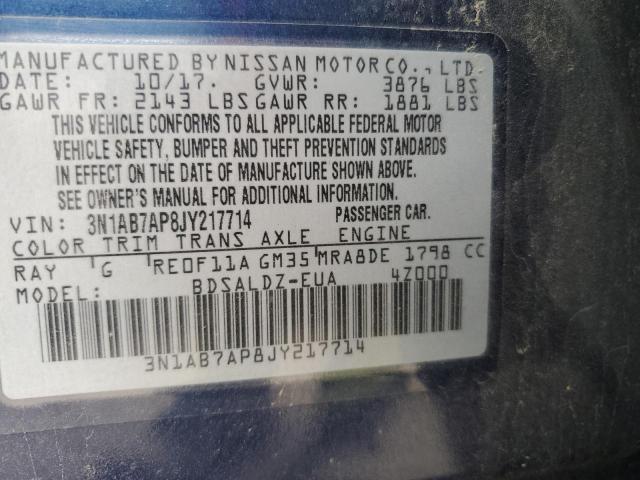 Photo 11 VIN: 3N1AB7AP8JY217714 - NISSAN SENTRA 