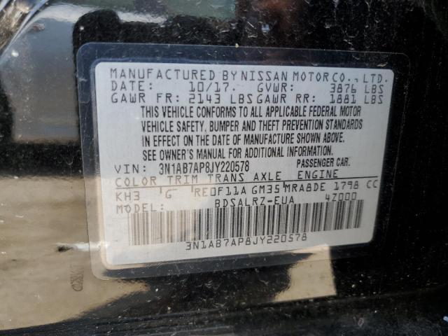 Photo 11 VIN: 3N1AB7AP8JY220578 - NISSAN SENTRA S 