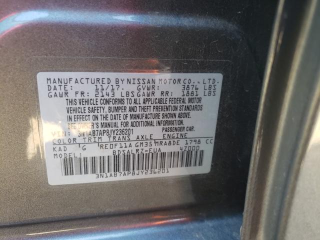 Photo 9 VIN: 3N1AB7AP8JY236201 - NISSAN SENTRA S 