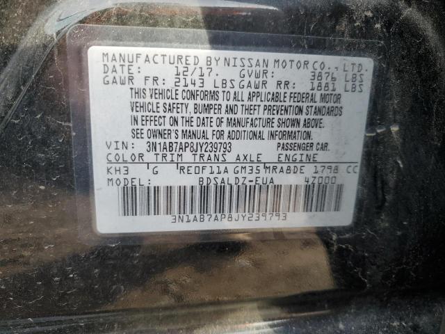 Photo 11 VIN: 3N1AB7AP8JY239793 - NISSAN SENTRA S 