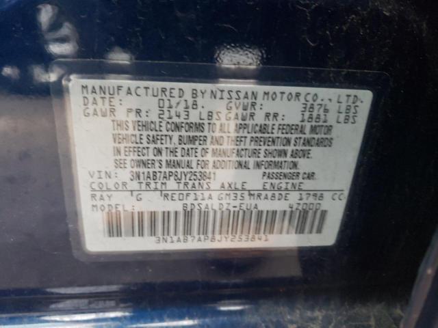 Photo 12 VIN: 3N1AB7AP8JY253841 - NISSAN SENTRA S 