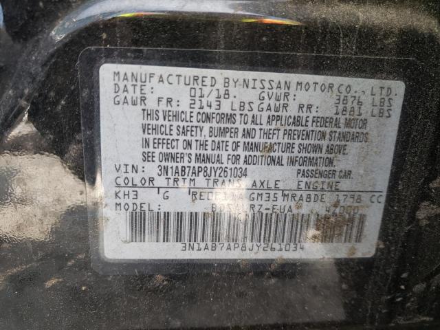 Photo 9 VIN: 3N1AB7AP8JY261034 - NISSAN SENTRA 