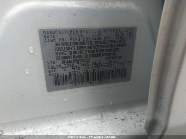 Photo 8 VIN: 3N1AB7AP8JY322527 - NISSAN SENTRA 