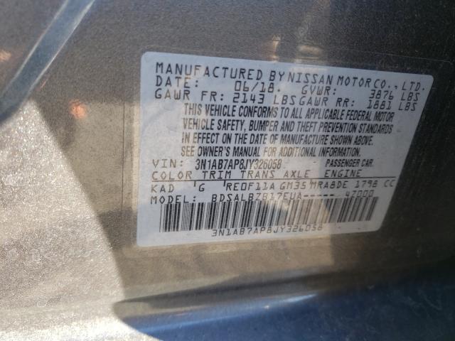 Photo 9 VIN: 3N1AB7AP8JY326058 - NISSAN SENTRA S 