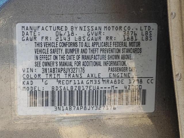 Photo 9 VIN: 3N1AB7AP8JY327176 - NISSAN SENTRA S 