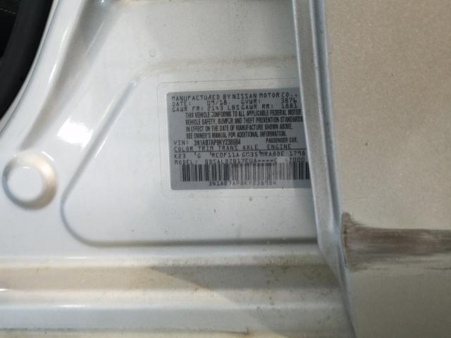 Photo 9 VIN: 3N1AB7AP8KY238984 - NISSAN SENTRA S 