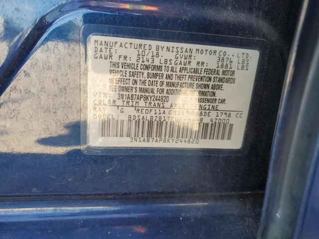 Photo 11 VIN: 3N1AB7AP8KY244820 - NISSAN SENTRA 