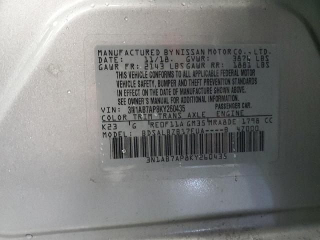 Photo 11 VIN: 3N1AB7AP8KY260435 - NISSAN SENTRA 