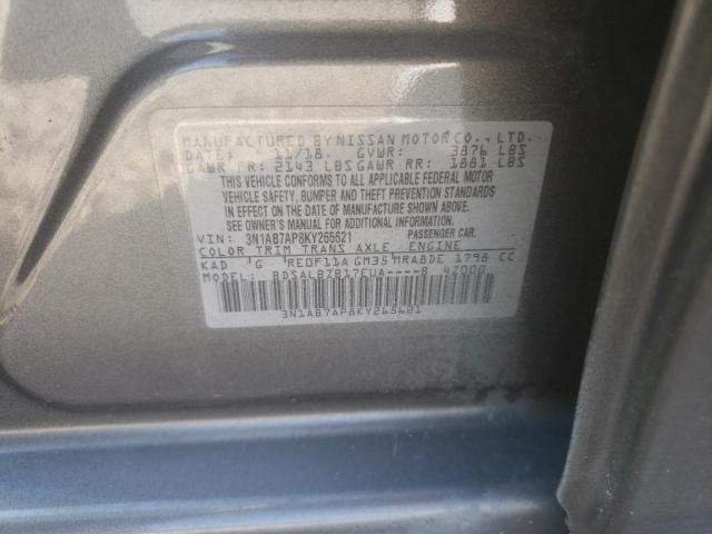 Photo 9 VIN: 3N1AB7AP8KY265621 - NISSAN SENTRA S 