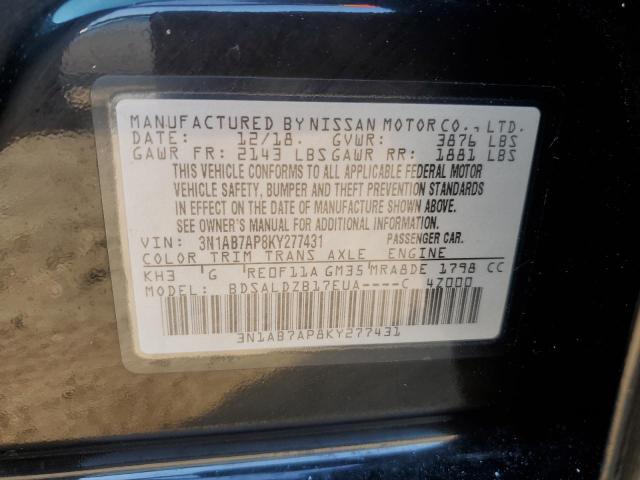 Photo 11 VIN: 3N1AB7AP8KY277431 - NISSAN SENTRA S 