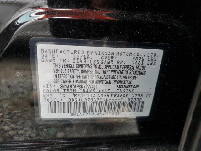 Photo 11 VIN: 3N1AB7AP8KY277431 - NISSAN SENTRA S 