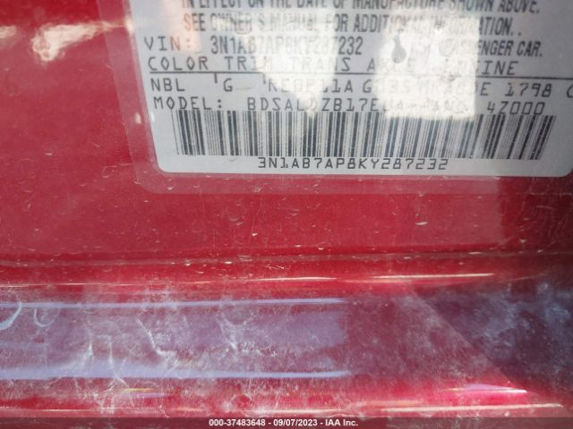 Photo 8 VIN: 3N1AB7AP8KY287232 - NISSAN SENTRA 